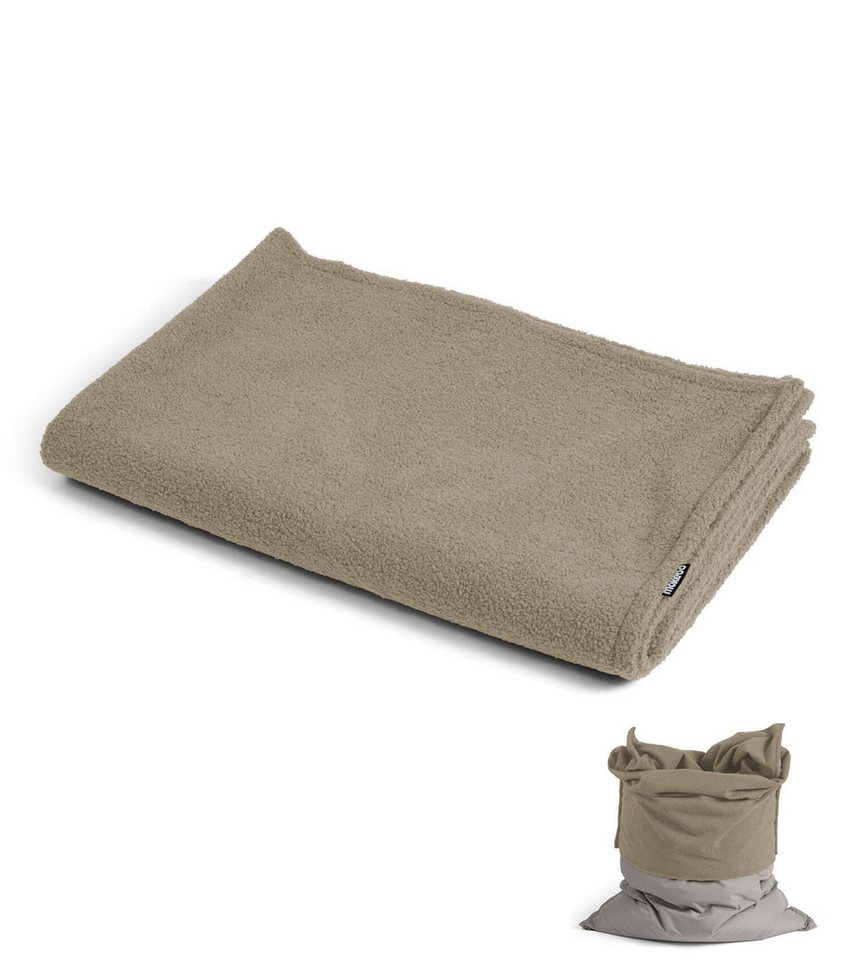 mokebo Sitzsack Das Schäfchen (nur Bouclé Cover), Bean Bag Cover, Überzug oder Hülle in Beige, ohne Sitzsack geliefert von mokebo