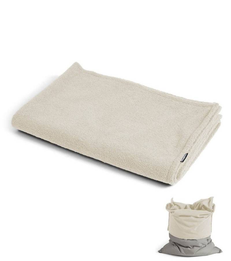 mokebo Sitzsack Das Schäfchen (nur Bouclé Cover), Bean Bag Cover, Überzug oder Hülle in Beige, ohne Sitzsack geliefert von mokebo