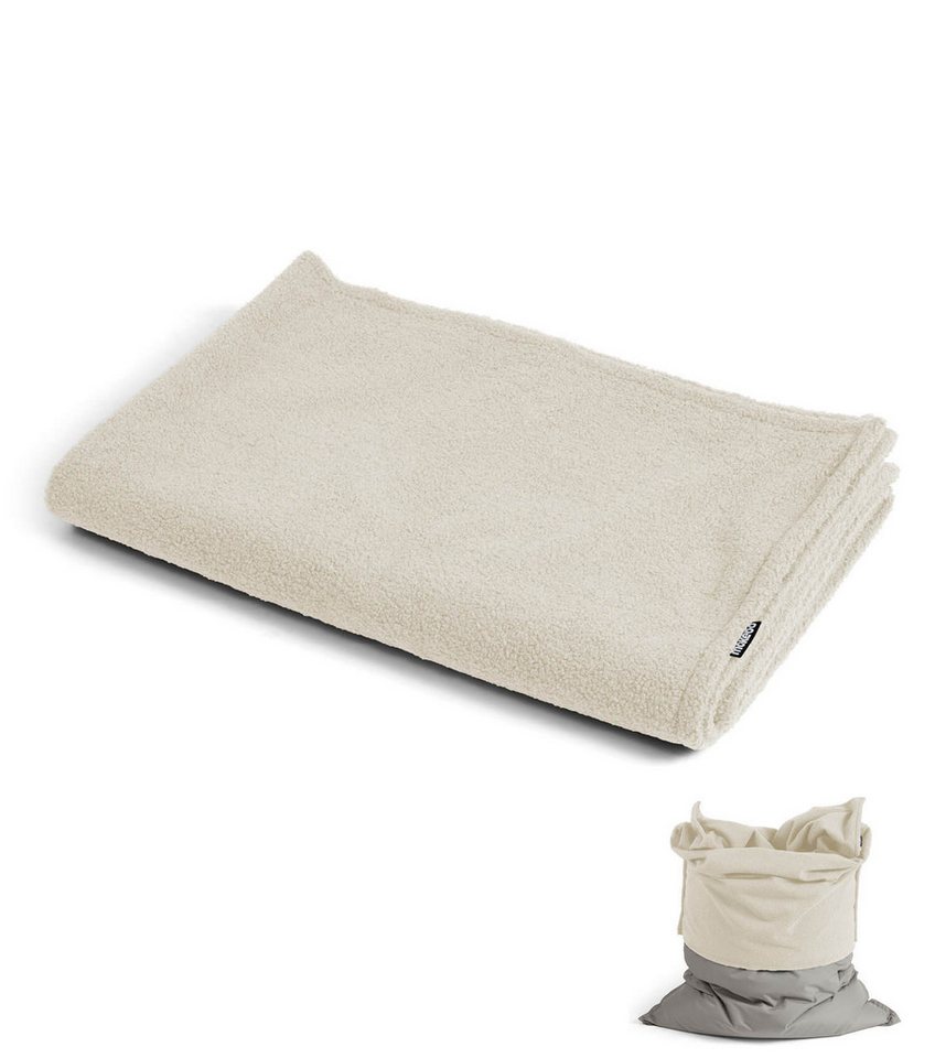 mokebo Sitzsack Das Schäfchen (nur Bouclé Cover), Bean Bag Cover, Überzug oder Hülle in Beige, ohne Sitzsack geliefert von mokebo