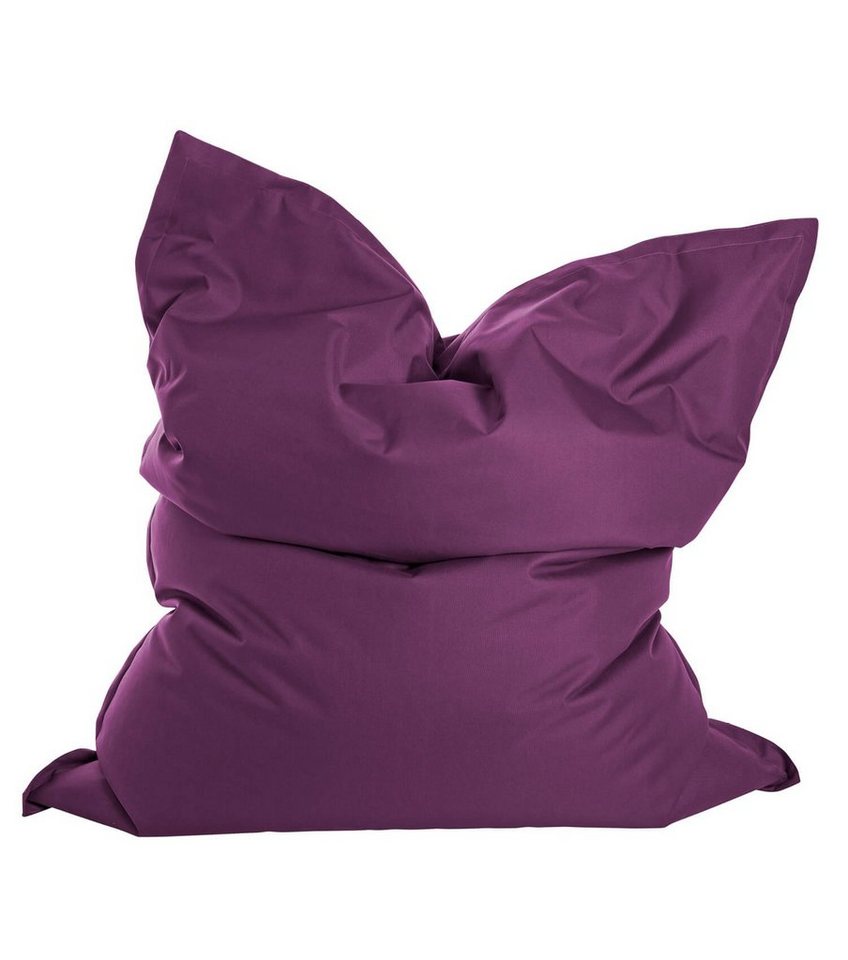 mokebo Sitzsack Der Große (für drinnen & draußen), Bean Bag Outdoor XXL, Bodenkissen, Riesen Sitzkissen in Lila von mokebo