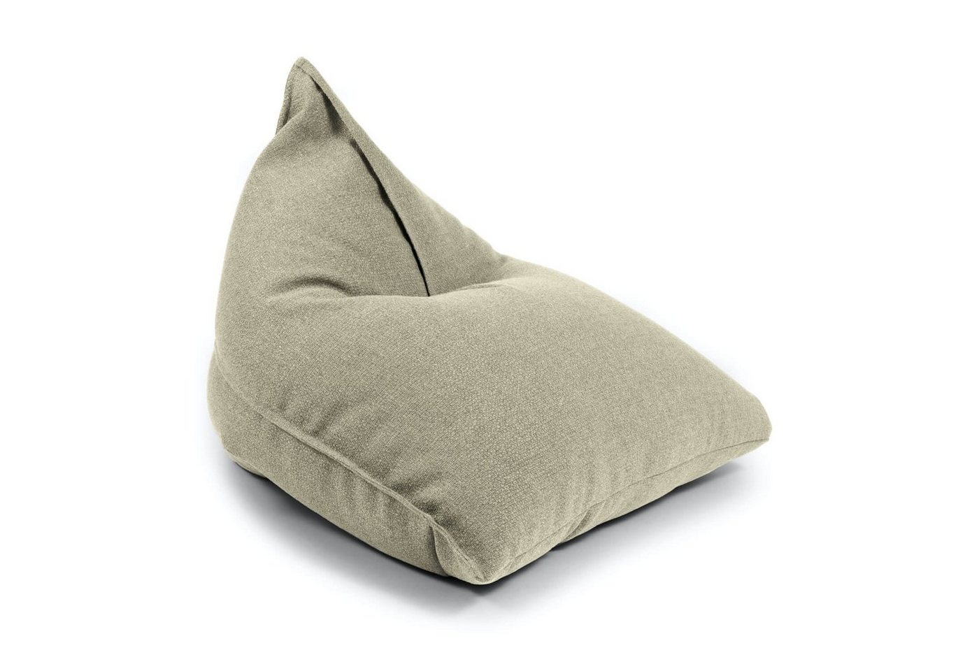 mokebo Sitzsack Der Schlitten (aus nachhaltigem Recyclingstoff), Indoor Bean Bag oder Relaxliege für Kinder & Erwachsene in Beige von mokebo