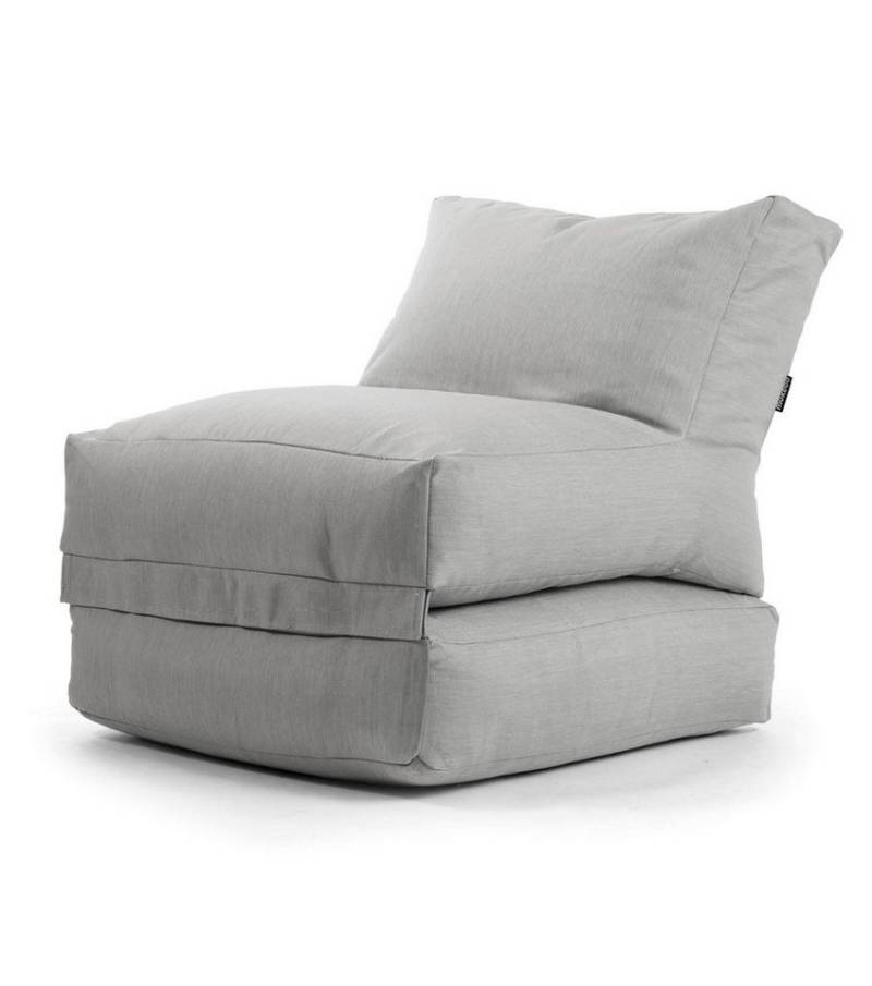 mokebo Sitzsack Der Summerdream (für drinnen & draußen), Bean Bag Outdoor für Kinder & Erwachsene, Gartenliege in Lichtgrau von mokebo