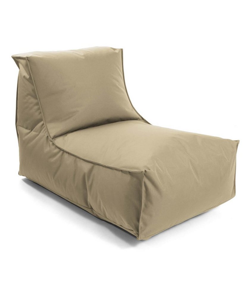 mokebo Sitzsack Der Sundowner (für Garten & Balkon), Bean Bag Outdoor für Kinder & Erwachsene, Relaxliege in Beige-Khaki von mokebo