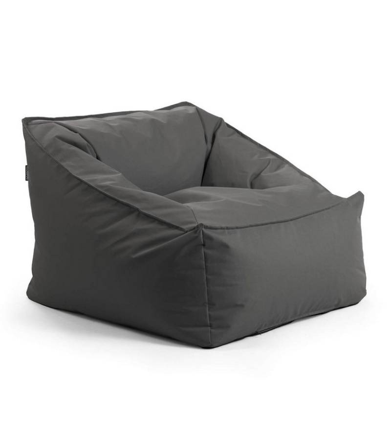 mokebo Sitzsack Der Sunnyboy (für drinnen & draußen), Bean Bag Outdoor für Kinder & Erwachsene, Gartenliege in Anthrazit von mokebo