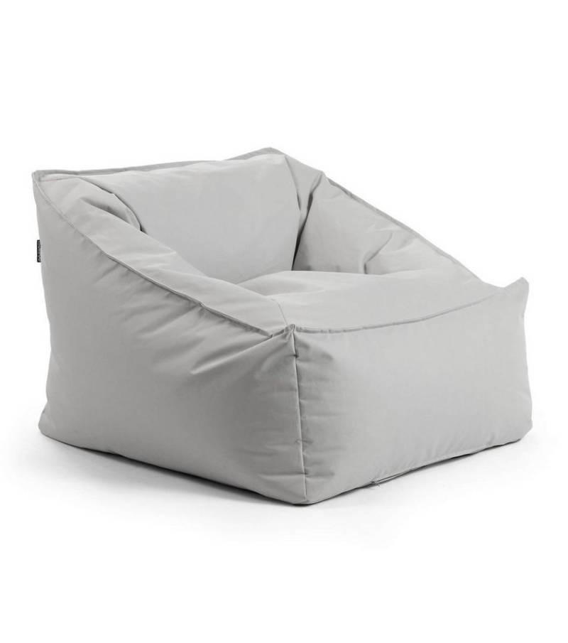 mokebo Sitzsack Der Sunnyboy (für drinnen & draußen), Bean Bag Outdoor für Kinder & Erwachsene, Gartenliege in Grau von mokebo