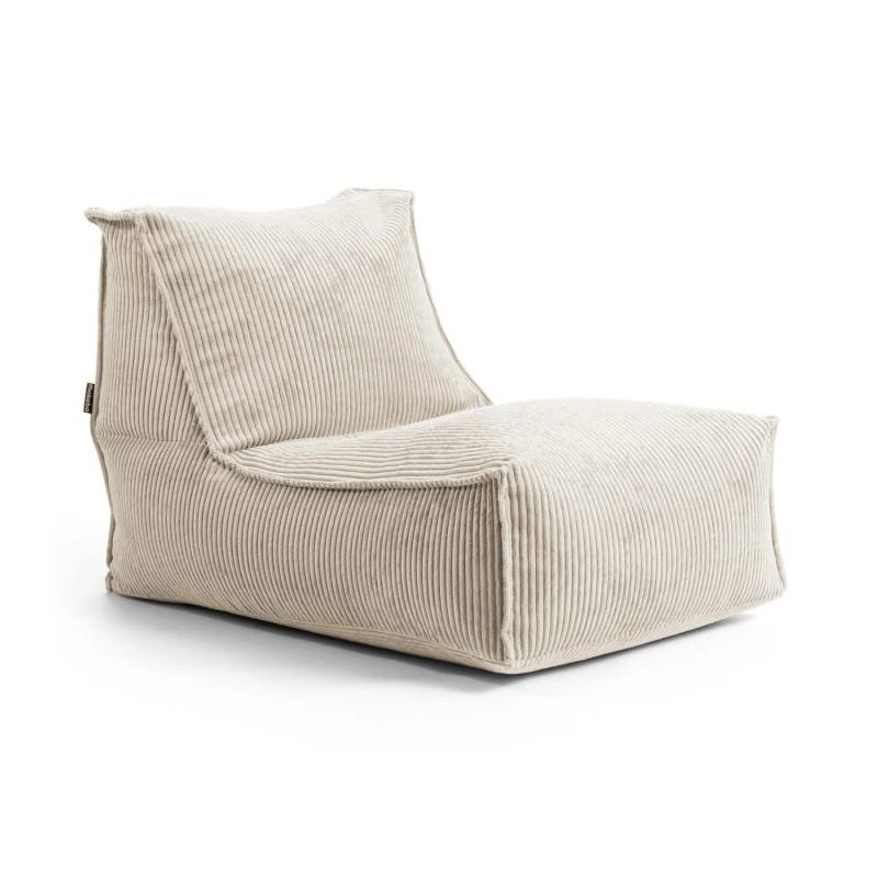 mokebo Sitzsack aus Cord Der Gelassene Bean Bag Relaxliege oder Bodenkissen in Beige von mokebo