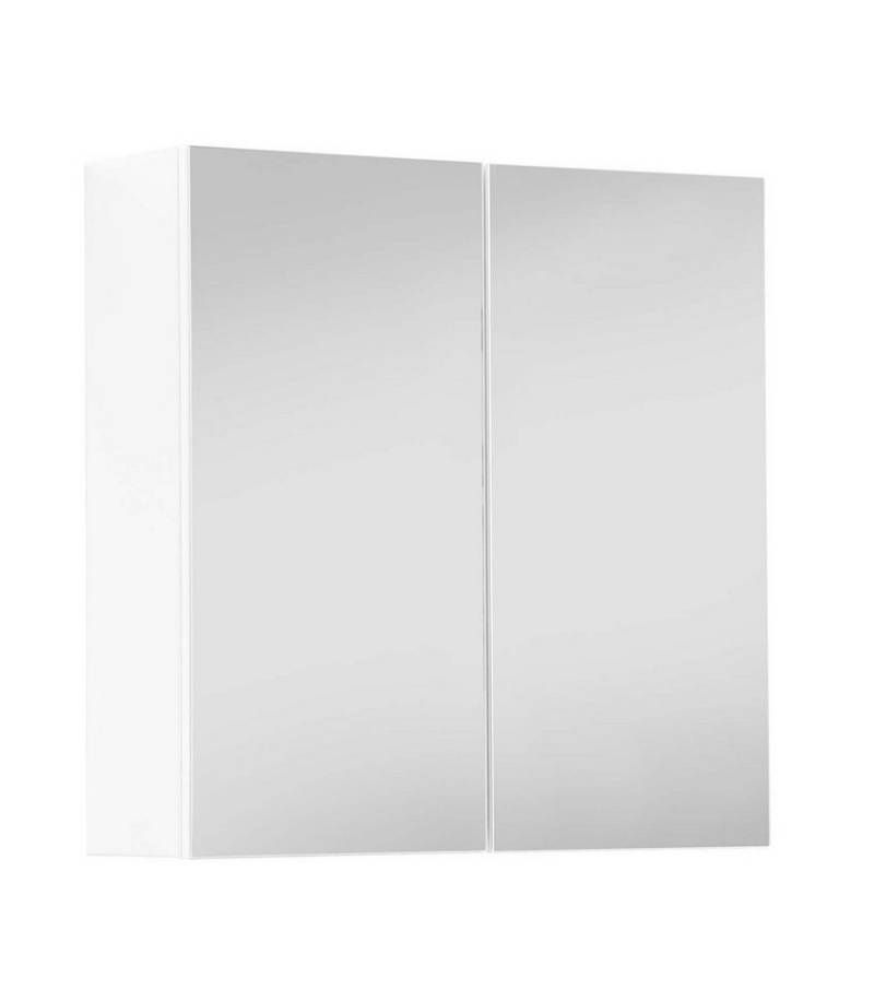 mokebo Spiegelschrank Die Badenixe (mit 2 Einlegeböden) Wandschrank, Medizinschrank oder Badezimmerschrank in Weiß von mokebo