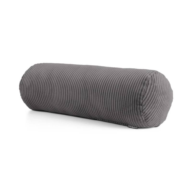 mokebo XXL Nackrolle mit Cordbezug Der Powernap Kissenrolle oder Sofakissen in Anthrazit von mokebo