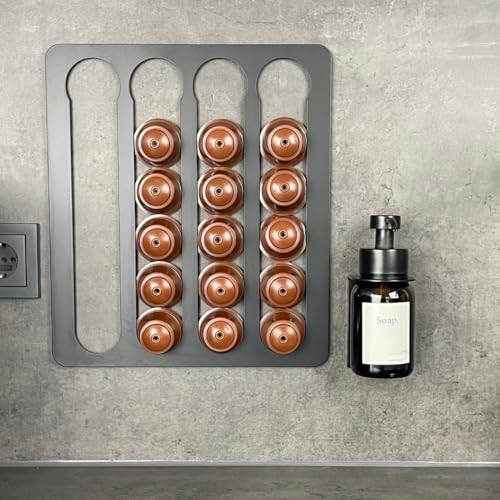 Kapsel Halter für Nescafé Dolce Gusto Wandmontage Wand Halter Nescafé selbstklebend ohne Bohren Kapselspender Organizer Kapsel Holder von molemo