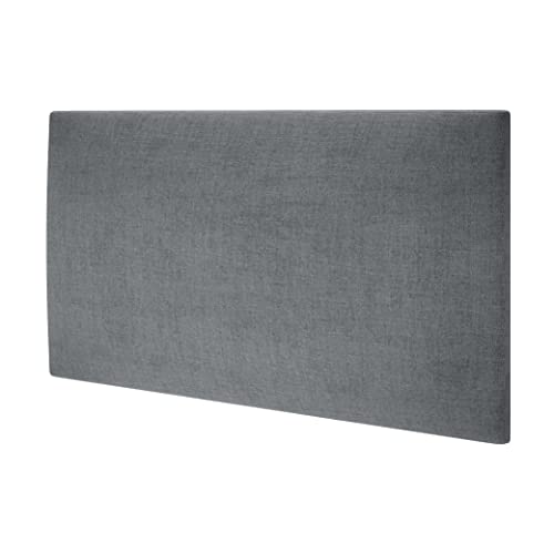 MOLLIS Polsterplatte, Rechteckiges und Dekoratives Wandpaneel, Geeignet als Bettkopfteil oder Aufprallschutz, Reduziert Schall und Verbessert Akustik, aus Schaumstoff, 60 x 30 cm, Anthrazit von mollis homelike interiors