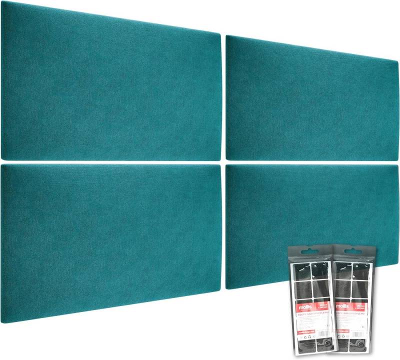 mollis Kopfteil Rechteckig Wandpolster Wandkissen Bettkopf Akustikpaneel, (4 St), FSC-Zertifiziert CU-COC-827249, FSC® C114919 von mollis