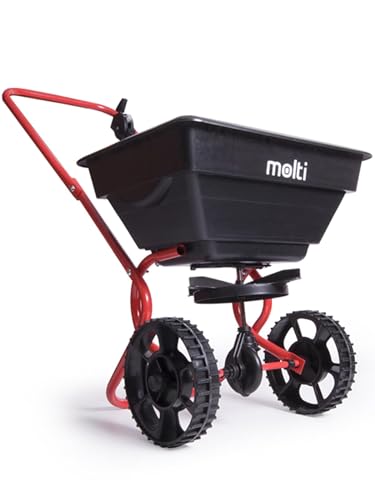 molti Streuwagen Sämaschine 3L 12L 14L Handstreuwagen mit Doppelschubbügel Rasensämaschine Düngerstreuer Salzstreuer Streuer Saatgutstreuer für Rasendünger, Streusalz Rasensamen (14 Liter, Schwarz) molti Streuwagen Sämaschine 3L 12L 14L Handstreuwagen mit Doppelschubbügel Rasensämaschine Düngerstreuer Salzstreuer Streuer Saatgutstreuer für Rasendünger, Streusalz Rasensamen (14 Liter, Schwarz) von molti