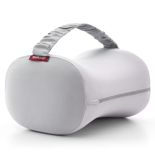 momcozy Kniekissen für Seitenschläfer mit kühlendem Bezug - Orthopädisches Beinkissen mit Memory-Schaum für Hüft-, Rücken- & Ischiasschmerzen, Verstellbarer Gurt, ergonomische Druckverteilung von momcozy