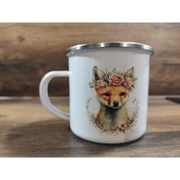 Emaille Tasse, Tiere, Personalisierbar, Mit Namen, Waldtiere, Kinder, Kindertasse, Geschenk Emaille Tasse, Tiere, Personalisierbar, Mit Namen, Waldtiere, Kinder, Kindertasse, Geschenk von momentevollliebe
