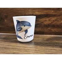 Trinkbecher, Zahnputzbecher, Delfin, Kinderbecher Trinkbecher, Zahnputzbecher, Delfin, Kinderbecher von momentevollliebe