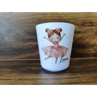 Trinkbecher, Zahnputzbecher, Kindergarten, Ballerina, Mädchen von momentevollliebe