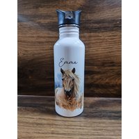 Trinkflasche, Pferd, Wildpferd, Kinderflasche, Schule, Kindergarten, Thermoflasche Trinkflasche, Pferd, Wildpferd, Kinderflasche, Schule, Kindergarten, Thermoflasche von momentevollliebe