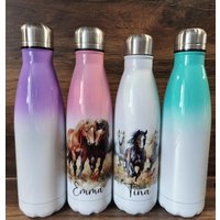 Trinkflasche, Pferdeflasche, Pferd, Wasserflasche, Schule, Kinder, Geschenk Trinkflasche, Pferdeflasche, Pferd, Wasserflasche, Schule, Kinder, Geschenk von momentevollliebe