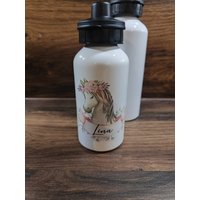 Trinkflasche, Thermoflasche, Kinder, Schule, Kindergarten, Geschenk, Pferd, Mit Namen, Geschenkidee, Kindergeburtstag Trinkflasche, Thermoflasche, Kinder, Schule, Kindergarten, Geschenk, Pferd, Mit Namen, Geschenkidee, Kindergeburtstag von momentevollliebe