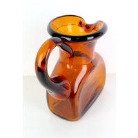 Glaskanne | Braun Griff Massiv Tolle Form Vintage von monamievintageDE