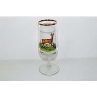 Handbemaltes Glas Mit Jagdmotiv von monamievintageDE