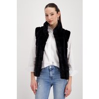 Monari Fellimitatweste "Weste Basic fake fur", Mit Rundhalsausschnitt mit Stehkragen von monari