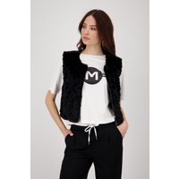 Monari Fellimitatweste "Weste fake fur", Mit Rundhalsausschnitt von monari