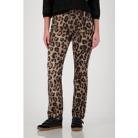 Monari Röhrenhose, mit Animalprint von monari