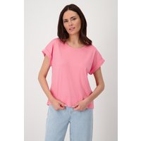 Monari Rundhalsshirt, mit Ärmelaufschlag von monari