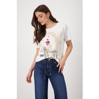 Monari Rundhalsshirt, mit Frontprint von monari