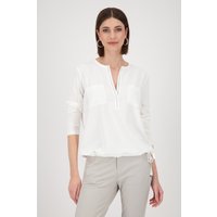 Monari Schlupfbluse "Schluse Basic Schmuck", Mit Rundhalsausschnitt mit Schlitz von monari
