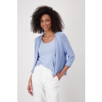 Monari Strickjacke, mit Rollkante von monari