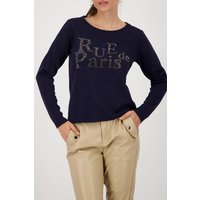 Monari Sweatshirt "Sweatshirt Schmuckschrift" Regular fit mit Rundhalsausschnitt von monari