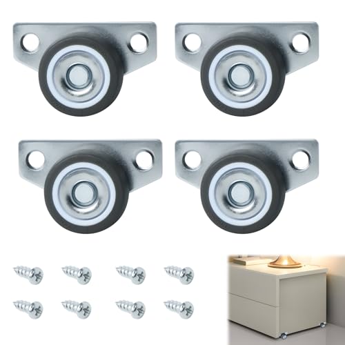 4 Stück Kugelrollen für Möbel, Möbelrollen Klein Bockrollen Universal Leise Lenkrollen für Möbel mit Schrauben für Bodenschubladen Werkzeugkisten Möbel Tisch Kabinett Küchenutensilien 4 Stück Kugelrollen für Möbel, Möbelrollen Klein Bockrollen Universal Leise Lenkrollen für Möbel mit Schrauben für Bodenschubladen Werkzeugkisten Möbel Tisch Kabinett Küchenutensilien von mongtsamz