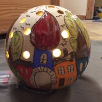 Windlichtkugel Mit Häusermotiv Windlichtkugel Mit Häusermotiv von monka66