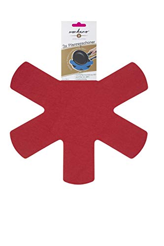 Pfannenschoner (rot, 3er Set) von monkano