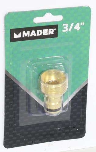 Click-Zubehör – Messing-Stecker, 1,9 cm (3/4 Zoll), robust und langlebig, ideal für Wasseranschlüsse. Erhöht die Effizienz im Garten von Monkey Ladder