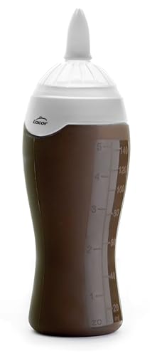 Deko-Flasche mit 6 Düsen – Behälter mit sechs austauschbaren Düsen für Dekoration, ideal für Saucen und Flüssigkeiten, einfach zu bedienen und zu reinigen Deko-Flasche mit 6 Düsen – Behälter mit sechs austauschbaren Düsen für Dekoration, ideal für Saucen und Flüssigkeiten, einfach zu bedienen und zu reinigen von monkey ladder