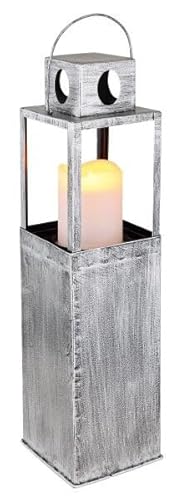 Dekorativer Solarturm mit Feuereffekt, 1200K, 50 x 13 cm, IP44, robustes Design für den Außenbereich von Monkey Ladder