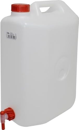 Dose - Weißer Kunststoff mit Wasserhahn, Fassungsvermögen von 20 l, ideal für die Aufbewahrung von Flüssigkeiten, robust und langlebig. * Dose - Weißer Kunststoff mit Wasserhahn, Fassungsvermögen von 20 l, ideal für die Aufbewahrung von Flüssigkeiten, robust und langlebig. * von Monkey Ladder