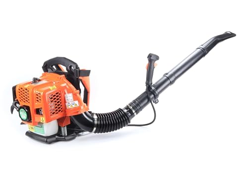 Gebläse – Rucksack mit 42,7 cm³ und Geschwindigkeit von 60 m/s, ideal für Gartenarbeit. Leistungsstark und einfach zu bedienen, leicht und effizient von Monkey Ladder