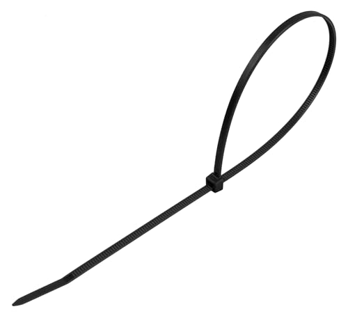 Klemme – schwarze Kunststoff-Klemme, 9 x 600 mm, 100 Stück, ideal für einfache und langlebige Befestigungen. von monkey ladder