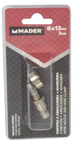 Schnellanschluss – Set mit 2 Stück, 8 x 13 mm, hergestellt aus strapazierfähigem Material. Ideal für Gartenschläuche und Bewässerung von Monkey Ladder