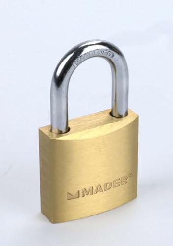Vorhängeschloss – 30 mm Messing mit Schlüssel, robust und langlebig, ideal für die Sicherung von Türen und persönlichen Gegenständen zu Hause oder im Büro von Monkey Ladder