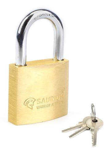 Vorhängeschloss - 30 mm Messing mit Schlüssel, robust und sicher, ideal zum Schutz wertvoller Gegenstände und Räume. von monkey ladder