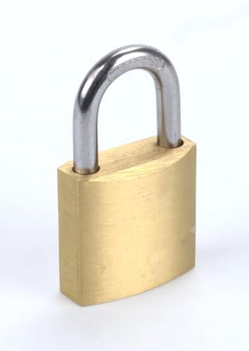 Vorhängeschloss - Messing 25 mm mit Schlüssel, ideal für die Sicherung von Gegenständen mit hoher Festigkeit und Haltbarkeit. * von Monkey Ladder