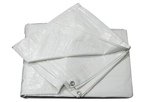 Wasserdichte Abdeckung – 5 x 6 m, 90 g/m², weiß. Ideal zum Schutz vor Wasser und Staub, hergestellt aus strapazierfähigem Material. * Wasserdichte Abdeckung – 5 x 6 m, 90 g/m², weiß. Ideal zum Schutz vor Wasser und Staub, hergestellt aus strapazierfähigem Material. * von Monkey Ladder