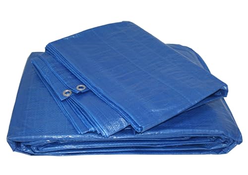 Wasserdichte Abdeckung – 8 x 10 m, 90 g/m², hergestellt aus robustem und leichtem Material, ideal zum Schutz von Gegenständen vor Regen und Feuchtigkeit von Monkey Ladder