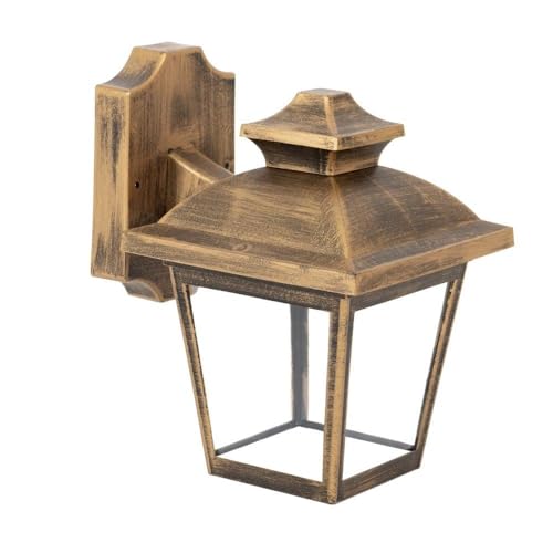 monkey ladder Außenleuchte IP44, Sockel E27, Farbe Altgold, Polycarbonat, Maße 24,5 x 17 x 22,3 cm, ideal für die Beleuchtung von Eingängen und Gärten. monkey ladder Außenleuchte IP44, Sockel E27, Farbe Altgold, Polycarbonat, Maße 24,5 x 17 x 22,3 cm, ideal für die Beleuchtung von Eingängen und Gärten. von Monkey Ladder