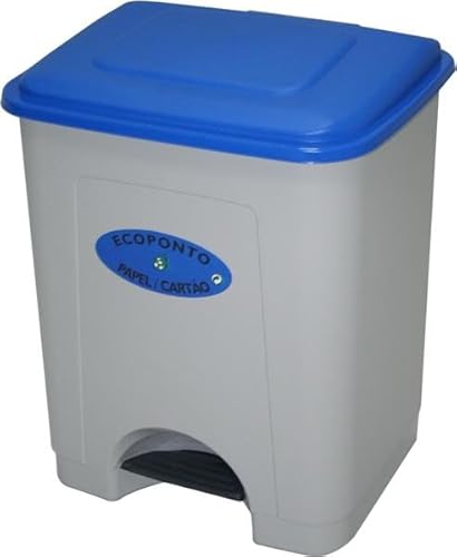 monkey ladder Mülleimer - 35 l Eimer mit Pedal, blau, praktisches Design für einfaches Öffnen, ideal für Recycling und den täglichen Gebrauch von Monkey Ladder